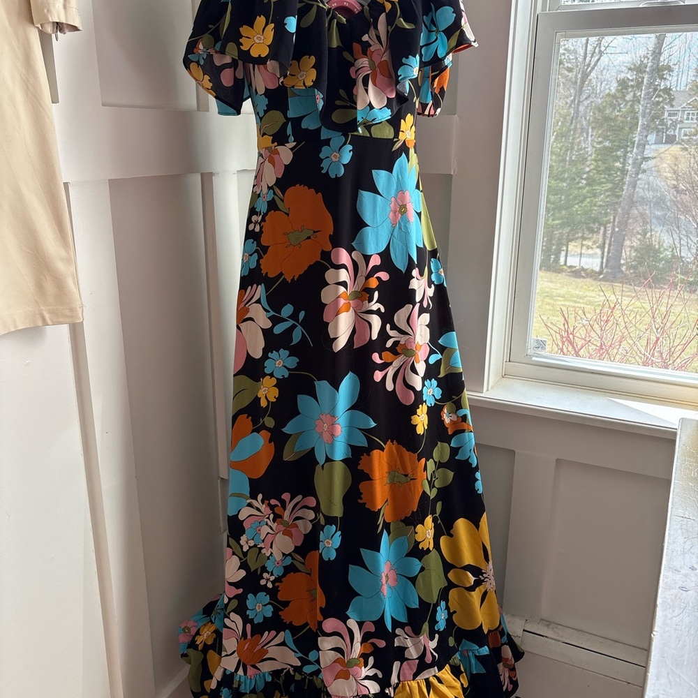 Lulu's Multicolor‎ Floral Maxi Dress Size Small - Picture 3 of 8